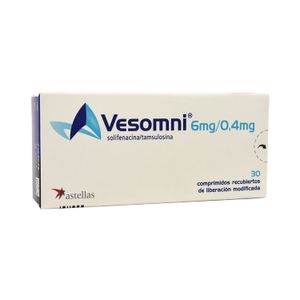 Vesomni 6 Mg/0.4 Mg Solifenacina/Tamsulosimna Astellas X 30 Comp Recubiertos
