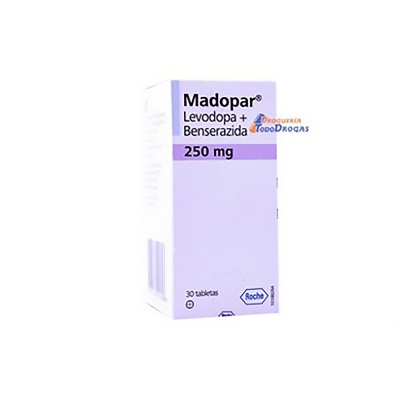 Madopar--Benze-Levod--200-50-Mg-30-Tabletas-Quideca
