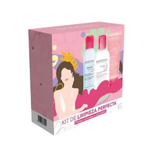Kit Bioderma Sensibio H2O X 250 Ml + Sensibio H2O Eye  X 125 Ml + Sensibio Gel Moussant X 100 Ml