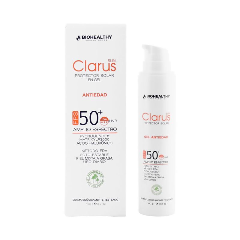 Clarus-Gel-Protect.Solar-Fps50--Antiedad-X-100Gr.Bh