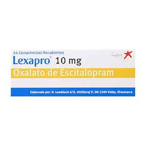 Lexapro (Escitalopram) 10Mg X 14Comp