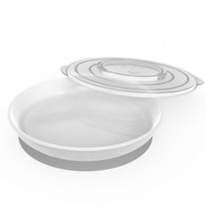 Twistshake Plato Bowl Y Lid 6 Meses Color Blanco