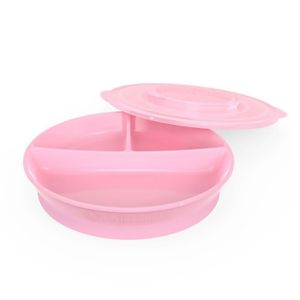 Twistshake Plato Divided Plato 6 Meses Color Rosado