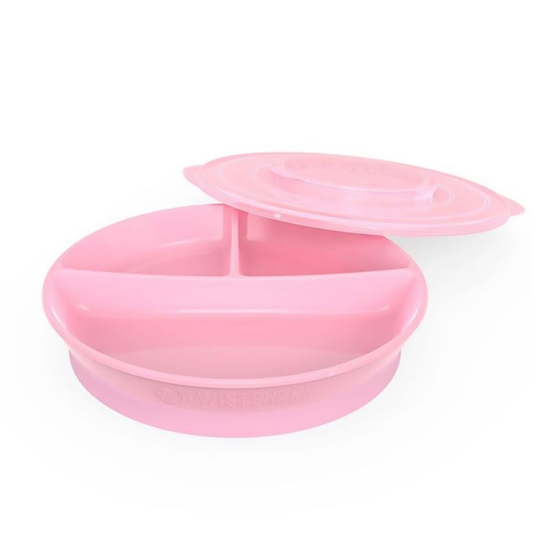 Twistshake-Plato-Divided-Plato-6-Meses-Color-Rosado-