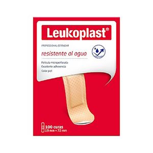 Curas Leukoplast Resistentes Al Agua Caja X 100 Unidades.