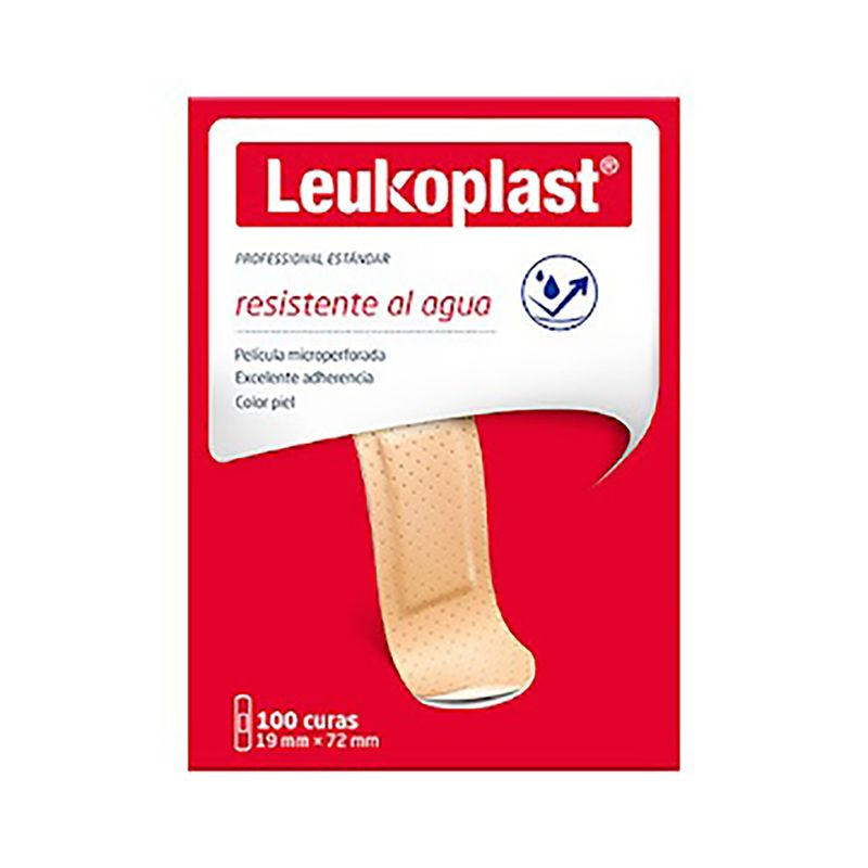 Curas-Leukoplast-Resistentes-Al-Agua-Caja-X-100-Unidades.