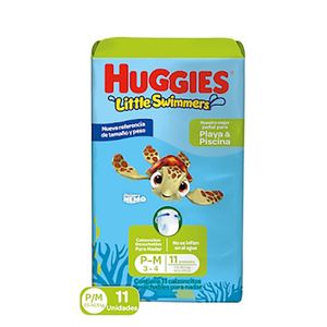 Pan.Bano Huggi. Little Swimers M X 11 Un