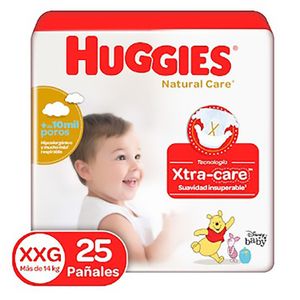 Pan.Huggies Nat.Care Et.5 Xxg 25 Unds