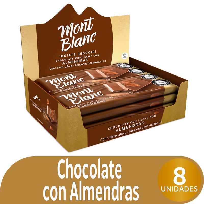 Choc.Montblanc-Almendra-Leche-60-Gr-8Uds