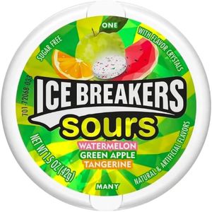 Ice Breakers Duo Fruit  + Cool Watermelon Green Apple Tangerine  X 42Gr