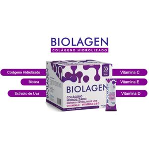 Biolagen Colageno Hidrolizafo Biotina + Vitamina X 30 Sachets