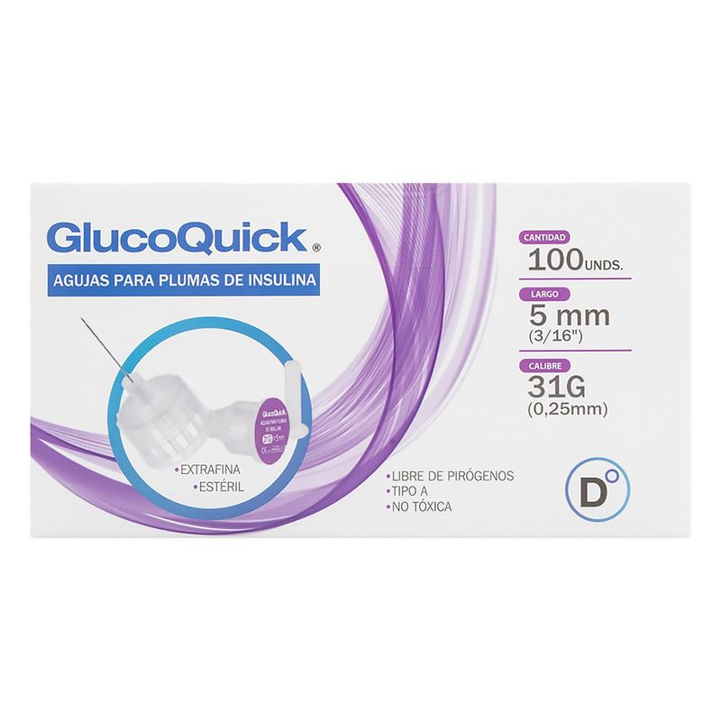 Aguja-Pluma-Insulina-6Mm-X-31G-Cajax100-Glucoquick