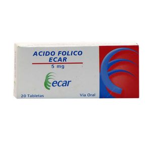 Acido Folico 5Mg X 20Tab. Ec