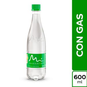 Agua Manantial C/Gas 600Ml