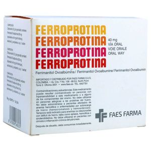 Ferroprotina (Hierro) 40Mg X 30Sbs.Faes