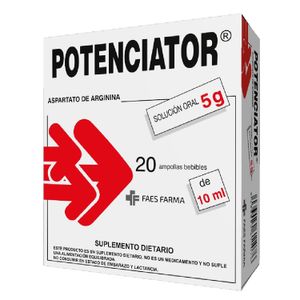 Potenciator (Arginina) X 20Amp.Beblibles/10Ml Faes