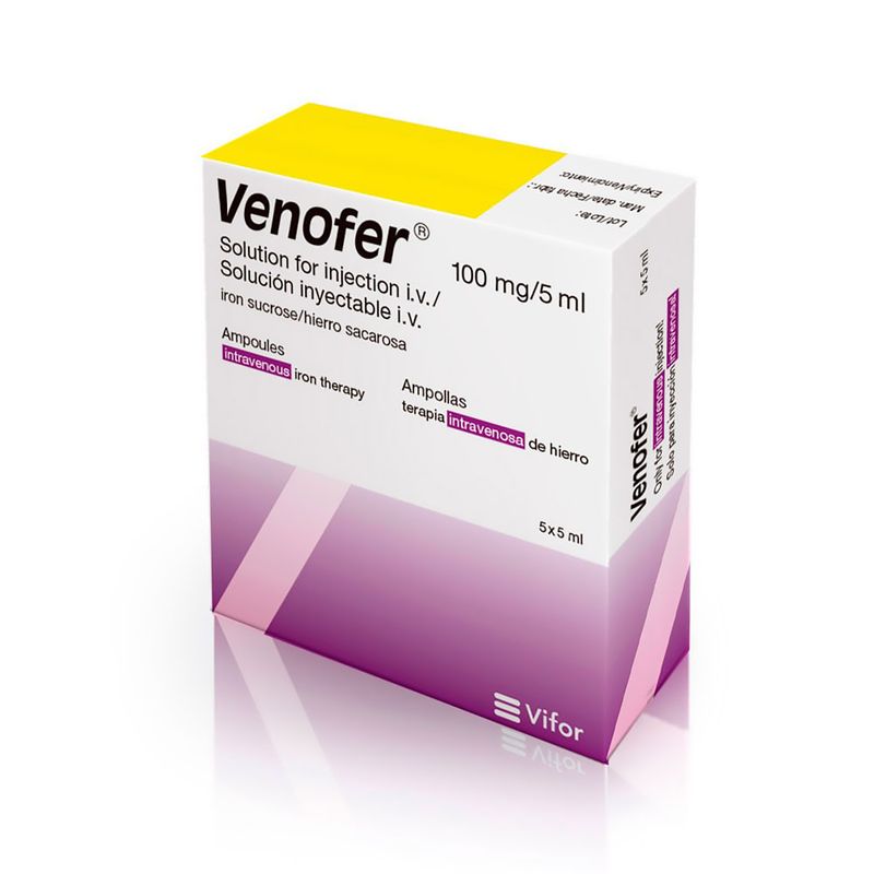 Venofer--Hierro-Sacarosa--100Mg-X-5Amp