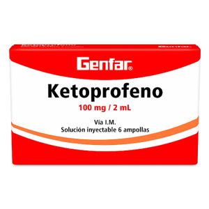 Ketoprofeno 100Mg/2Ml X 6Ampollas. Gf