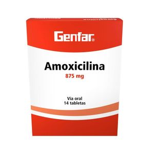 Amoxicilina 875 Mg X 14 Tab Genfar