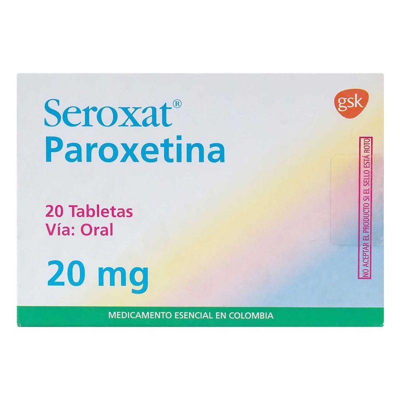 Seroxat--Paroxetina--20Mg-X-20Tab.Gsk