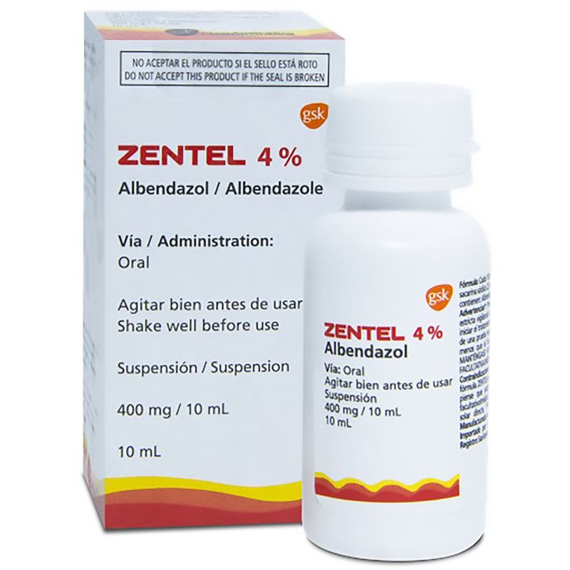 Zentel--Albendazol--400Mg-Susp.-X-10Ml.Gsk