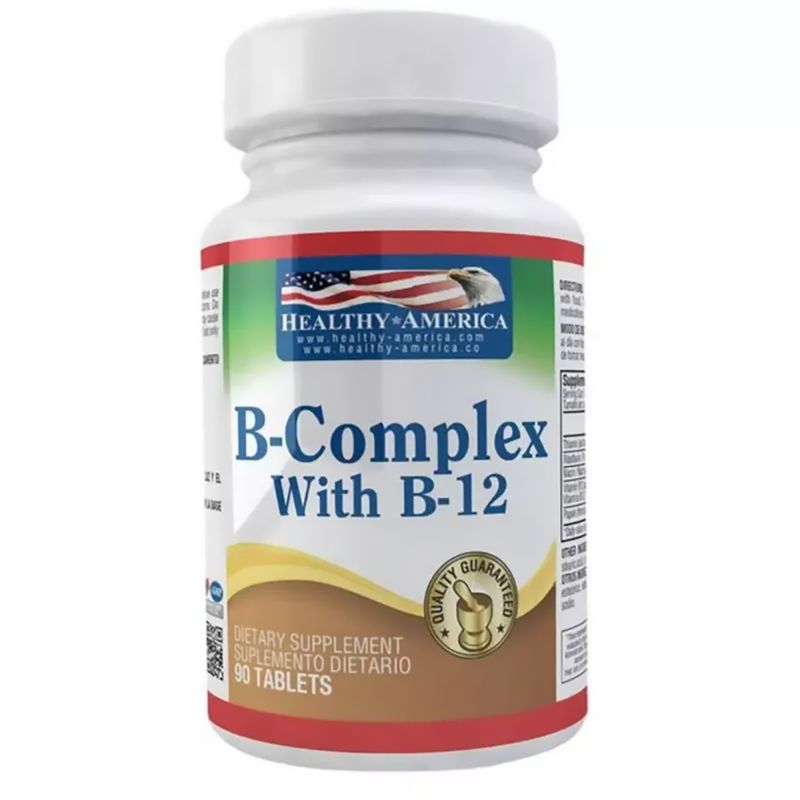 B-Complex-And-B-12--Complejo.B--90Cap.Gn