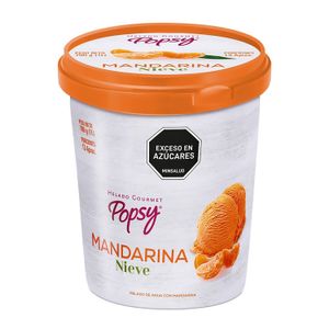 Popsy Vaso De Helado Sabor A Mandarina Nieve  1L Gourmet