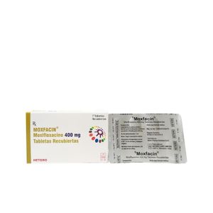 Moxfacin 400 Mg (Moxifloxacina) X 7 Tabletas
