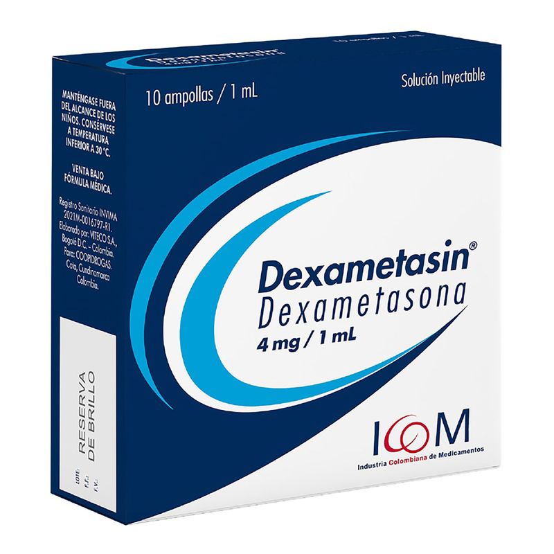 Dexametasin--Desametasona--4Mg-1Ml-X-10-Ampolla-Ic-Mq
