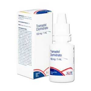Tramadol 100 Mg Gotas  X 10 Ml Ic.