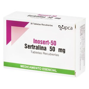 Inosert-50 (Sertralina) 50Mg X 30Tab.Ipca