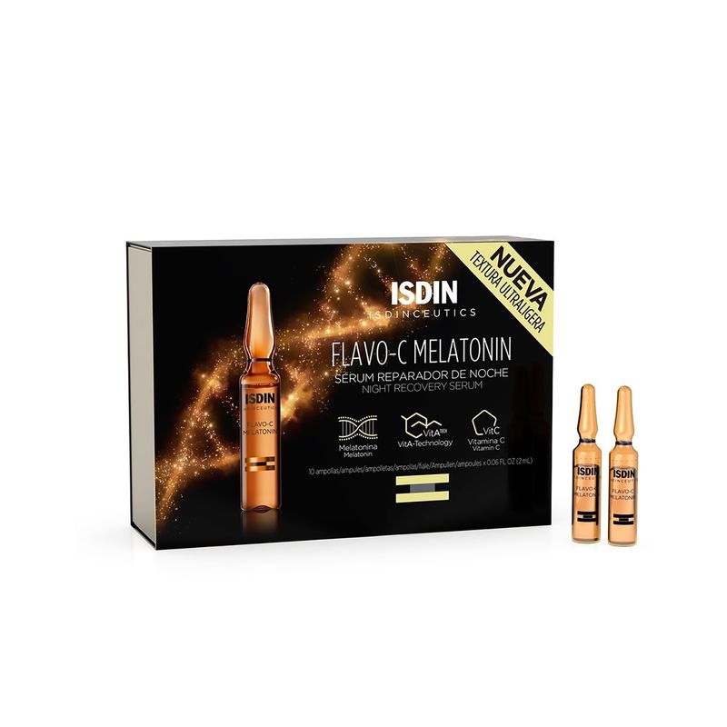 Isdin-Flavo-C-Melatonin-Serum-Noche-X-10Amp