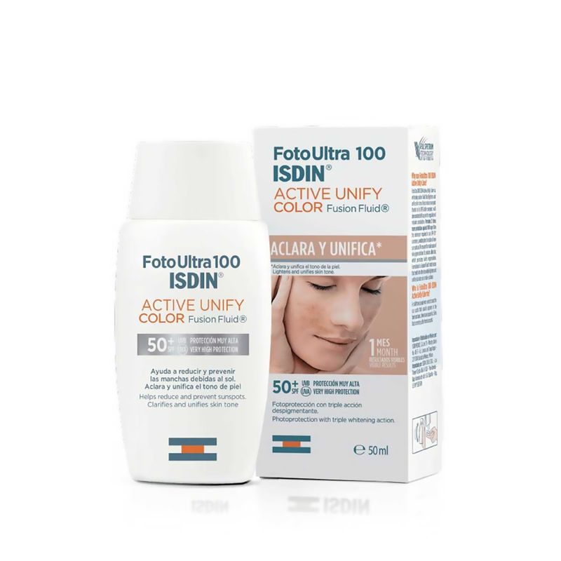 Isdin-Fotoultra-100-Active-Unify-Color-Fusion-Fluid-Aclara-Y-Unifica-X-50-Ml