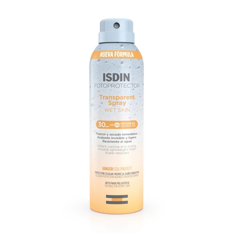 Isdin-Transparent-Spray-Wet-Skin-50-Spf-Genger-Cell-Protect-X-250-Ml-
