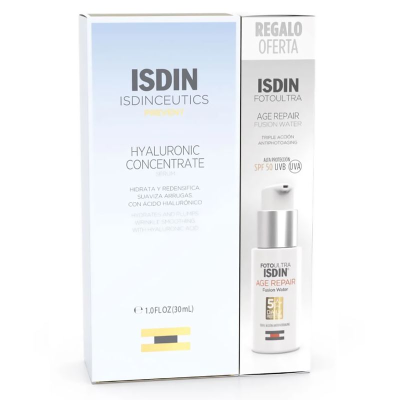 Pack-Isdnceutics-Hyalurinic-Concentrate-X-30-Ml---Age-Repair-Fusioon-Water-Spf-50-Uvb-Daily-X25-Ml-