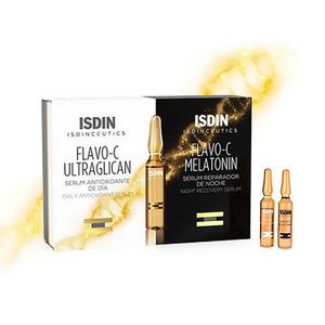 Isdin Flavo-C Ultraglican Dia Y Noche X 10 Ampollas 2 ML