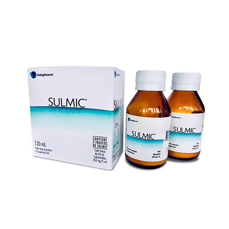 Sulmic-250-Mg-5Ml--Sultamicilina--X120-Ml-Caja-X-2-Frascos