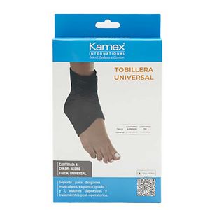 Tobillera Universal Color Negro Kamex