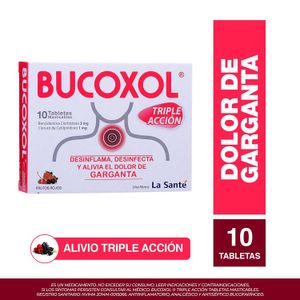 Bucoxol Triple Accion F.Rojos X 10Tab Mast..Ls
