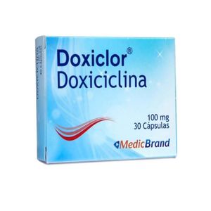 Doxiclor (Doxiciclina) 100Mg Caja X 30 Capsulas