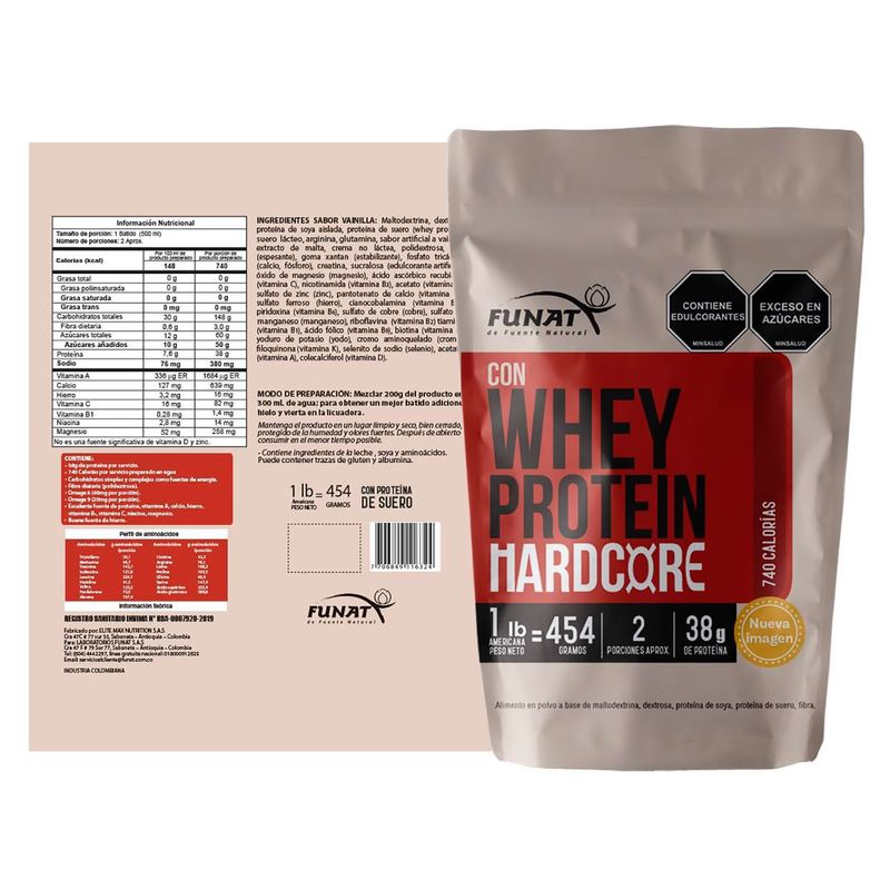 Whey-Protein-Hardcore-X-1-Lb-Funat-