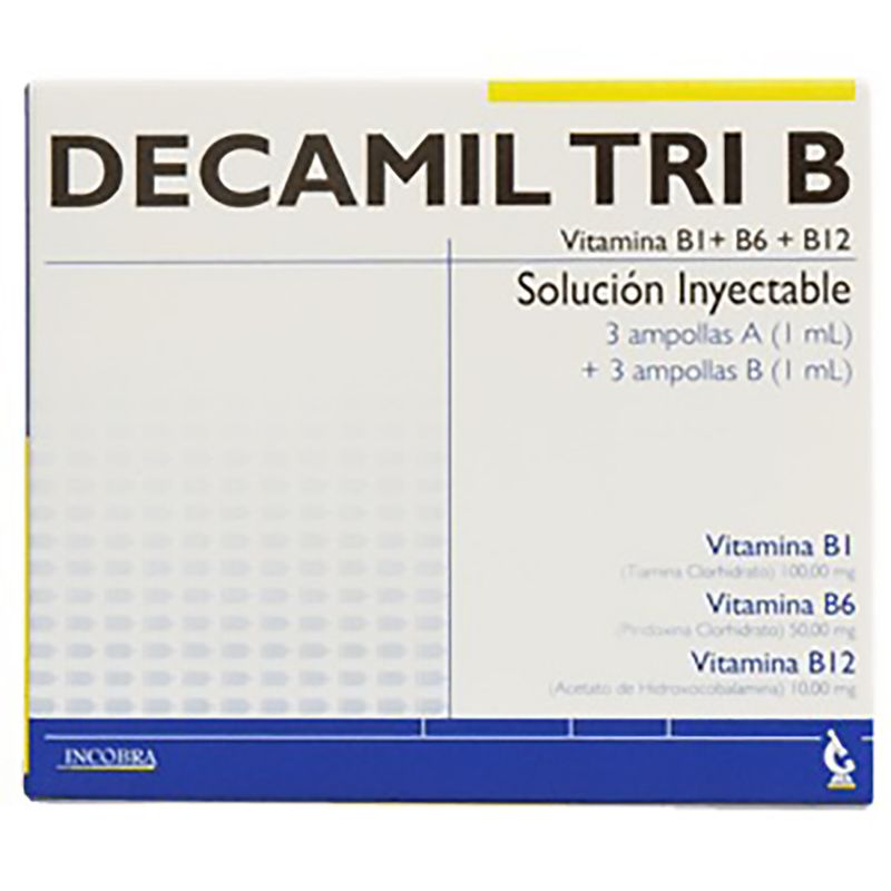 Decamil-Tri-B.--Cobala-Piri-Tiam--Sol.Inyect.-3Amp.Inc