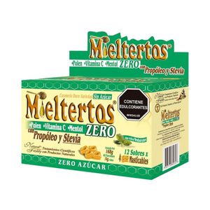 Mieltertos Zero Pastillas Masticables X 12 Sob