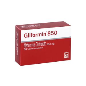 Gliformin 850Mg (Metformina) X 30Tab.Lab.Sig