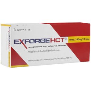 Exforge Hct 10Mg/160Mg/12.5Mg (Vals-Amlod-Hirocl) X 28Comp.Nv