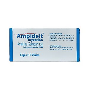 Ampidelt Ampicilina+Sulbactam 1.5G X 10 Amp
