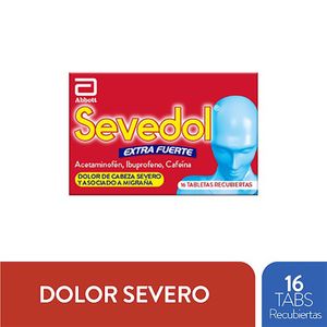 Sevedol Extra Fuerte (Aceta-Ibupro-Cafeina) X 16 Tab Lf