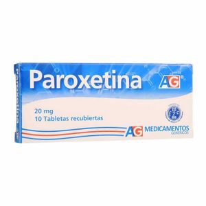 Paroxetina 20Mg X 10 Tab Ag