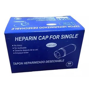 Tapon Heparinizado Life Care Caja X 100 Und