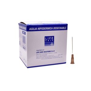 Aguja Hipodermica Desechable 23Gx 1 1/2 X 100 Life Care
